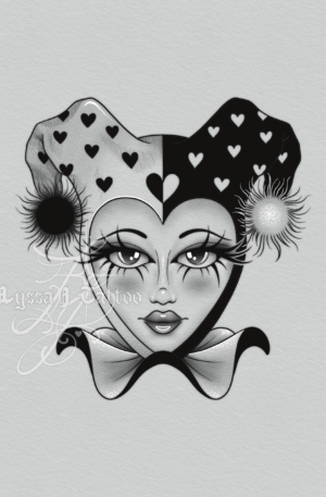 Valentine's Jester Girl (Deposit)